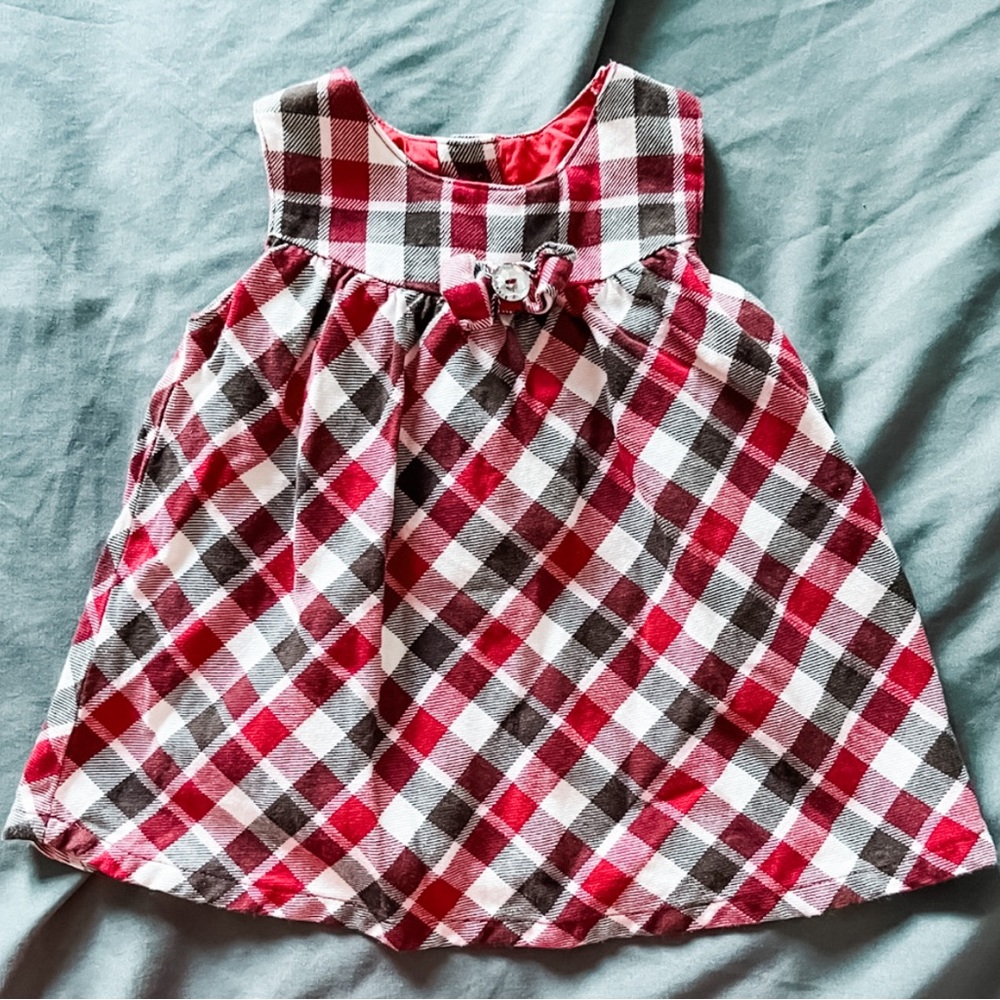 Christmas Plaid Dress | George | 3-6 months
